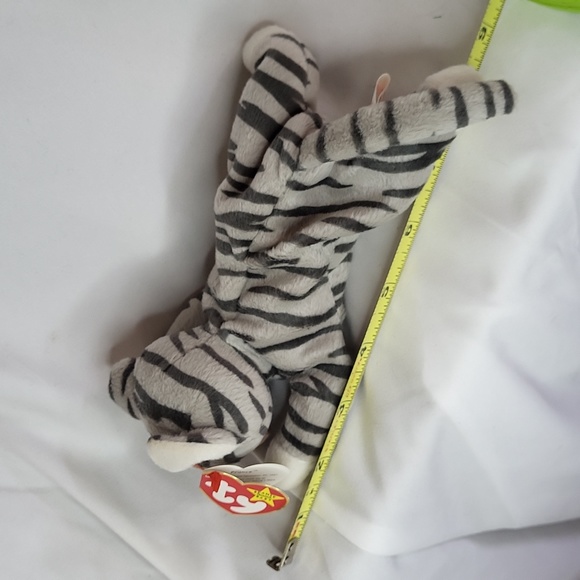 Prance Ty Beanie Baby 1997 vintage plush gray stripe cat - Picture 4 of 9